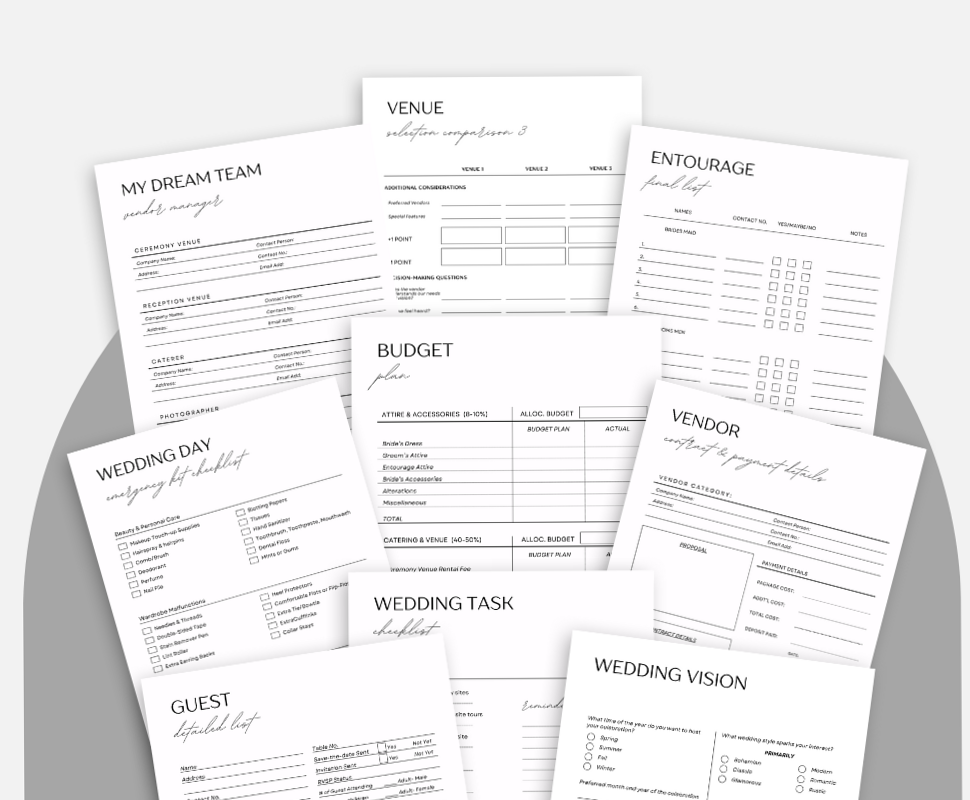 Minimalist Wedding Planner | Digital Design & Creative Assets — 🎀 ☁️ stay inspired all year long