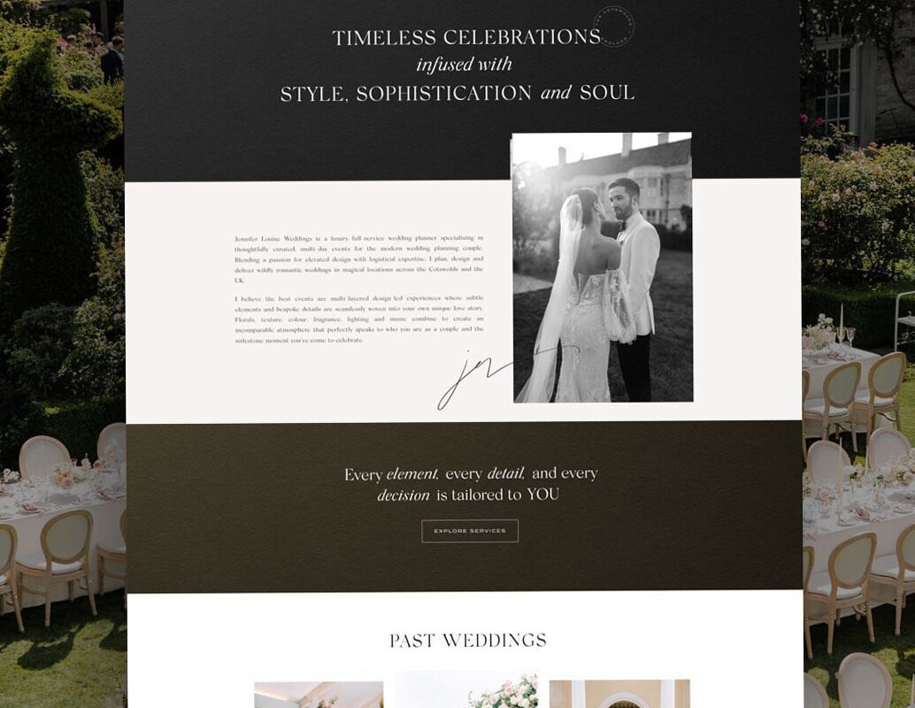 🎀 🕯️ Modern Brand & Web Design for Luxury Event Planner | Sarah Shuttle | stay inspired all year long