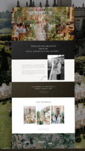 🎀 🕯️ Modern Brand & Web Design for Luxury Event Planner | Sarah Shuttle | stay inspired all year long