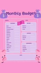 🤍 ✨ Monthly Budget Template for Creative Planners & Designers | secret to staying productive