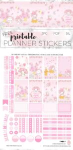 🎀 🎀 My Melody Sakura Free Planner Printable | stay inspired all year long