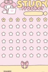 MY MELODY STUDY TRACKER WITH SIMPLY MISHA DIGITAL DESIGN — 🕯️ 🤍 seamless organization hack