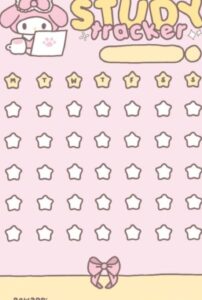 🥂 🌸 MY MELODY STUDY TRACKER WITH SIMPLY MISHA | ultimate printable checklist