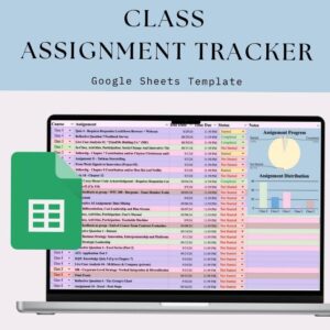 💍 👰 no-stress tracker: College Assignment Tracker for Organized Study Planning