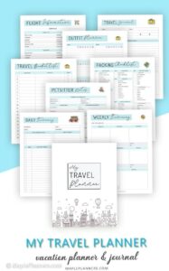 📅 📁 no-stress tracker: Free Travel Packing Checklist for Digital Planners