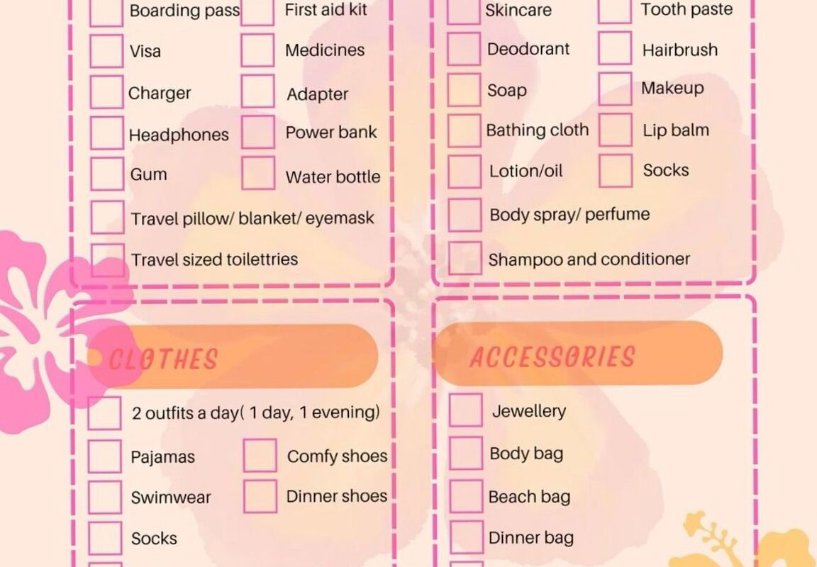 🎨 📍 no-stress tracker: Summer Vacation Planning Checklist for Digital Design & Creatives