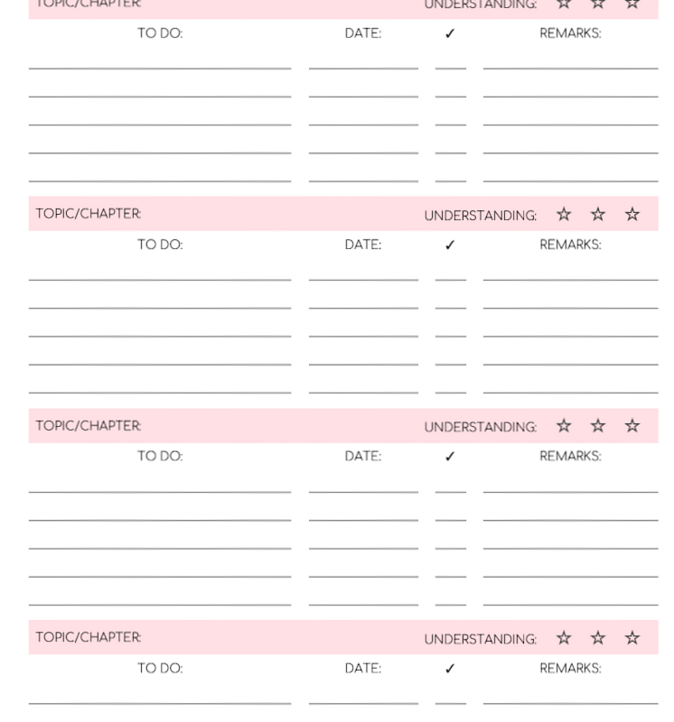 🪄 🪄 no-stress tracker: Ultimate Exam Prep Planner & Study Guide Checklist