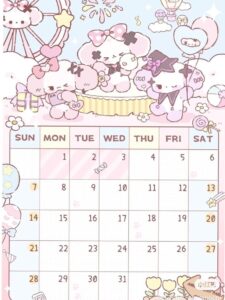 📁 📅 nonomochi planner2024julho digital wallpaper | dream life manifestation