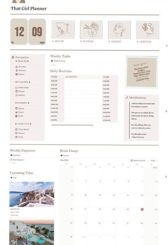 💍 👰 Notion Daily Weekly Planner — Nancy Campbell Study Tips | 2026 efficiency hack