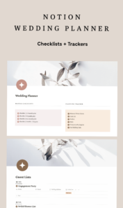 🍰 🌸 Notion Wedding Planner with 250+ Checklist Items | ultimate printable checklist