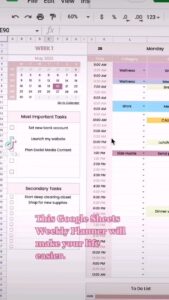 🌸 👰 only tool for life admin: Notion Master Your Week Google Sheets Planner Bundle 2024 Study Schedule Template