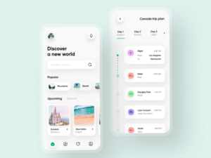 🥂 👰 Organize Your Journey: Trip Planner App Design | romanticize your routine