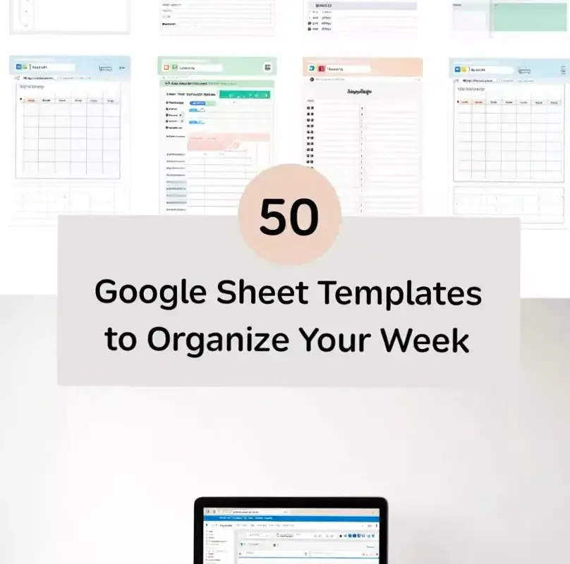 📁 📊 Organize Your Week with This Google Sheet Template Collection | dream life manifestation