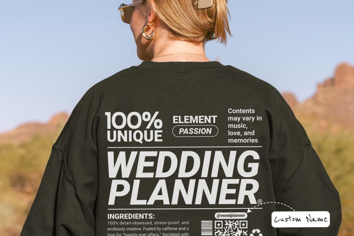 📅 📊 Personalized QR Code Sweatshirt — Funny Wedding Planner Gift | stay inspired all year long