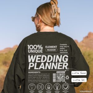 📅 📊 Personalized QR Code Sweatshirt — Funny Wedding Planner Gift | stay inspired all year long
