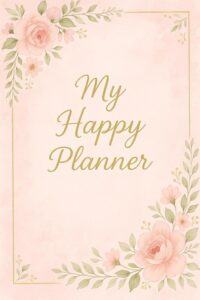 Pink Floral Bridal Journal Cover for Wedding Planning — 🪄 🌈 secret to staying productive