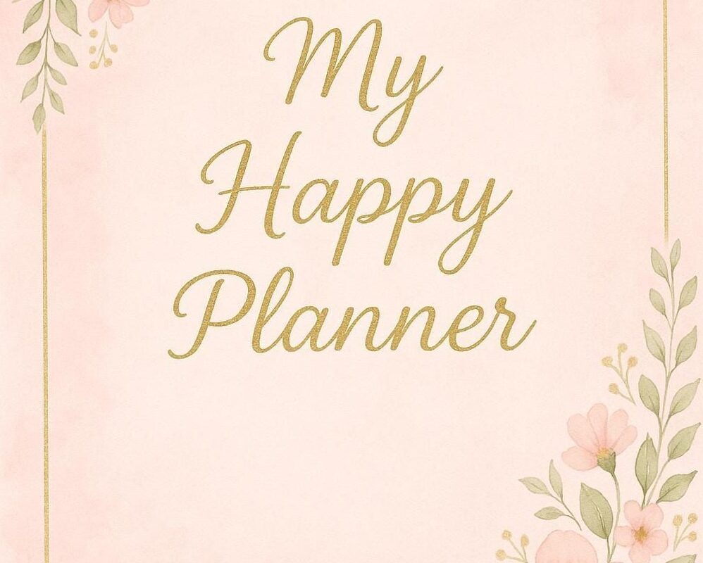 Pink Floral Bridal Journal Cover for Wedding Planning — 🪄 🌈 secret to staying productive