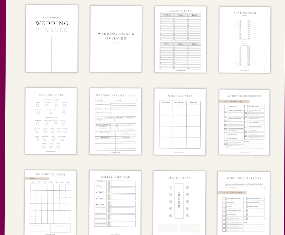 Plan Your Dream Wedding with This Printable Planner — 💌 👰 stay inspired all year long