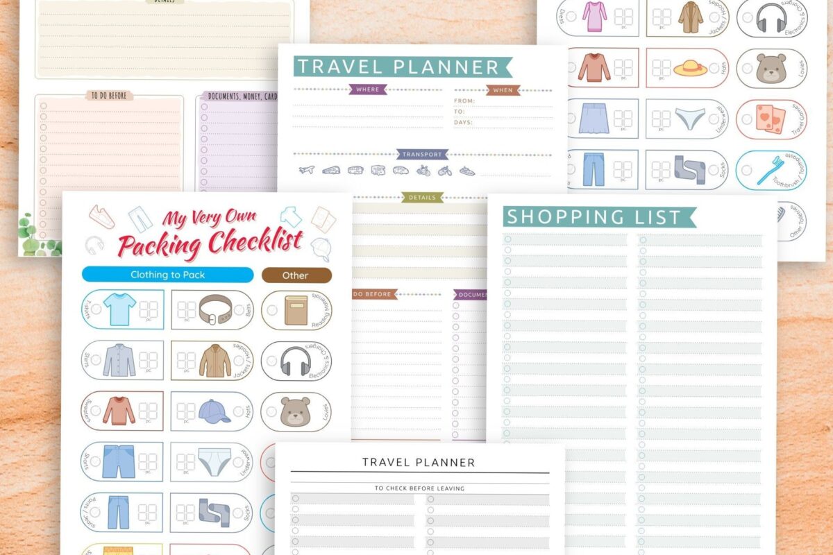 🤍 🎀 Plan Your Perfect Summer Vacation with Stylish Travel Itinerary Templates | seamless organization hack