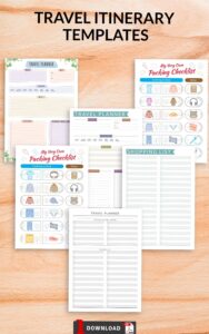 🤍 🎀 Plan Your Perfect Summer Vacation with Stylish Travel Itinerary Templates | seamless organization hack