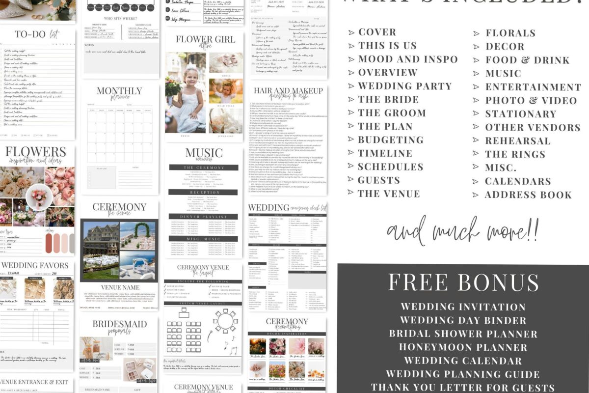 Plan Your Perfect Wedding with Our Printable Planner Bundle — 📌 📌 secret to staying productive