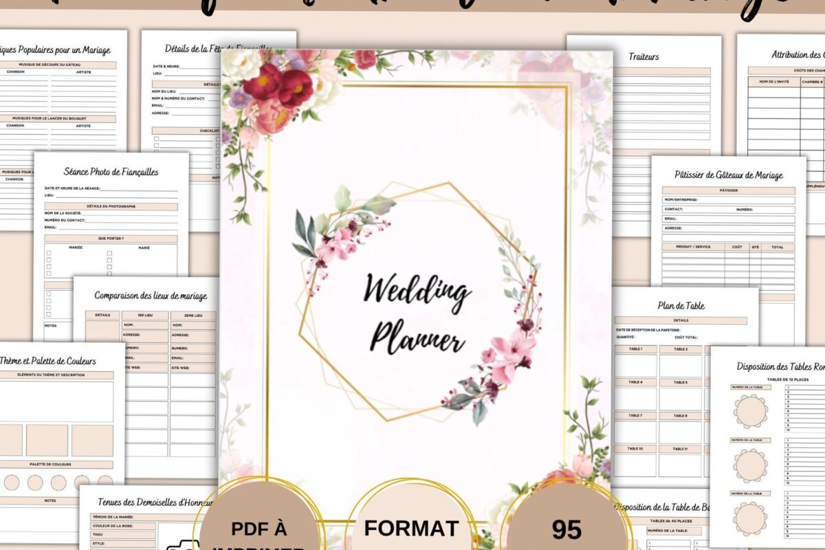 Planificateur de Mariage Imprimable — Etsy — 📌 📌 dream life manifestation