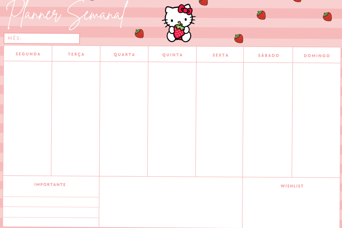 Planner Hello Kitty — Digital Design & Creative Assets — 📌 📁 stay inspired all year long