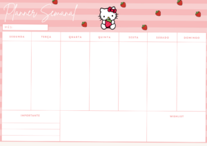 Planner Hello Kitty — Digital Design & Creative Assets — 📌 📁 stay inspired all year long