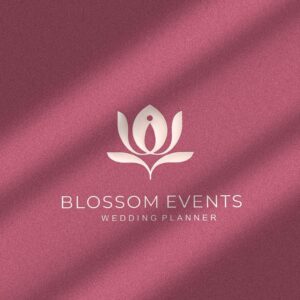 💌 🥂 Premade Wedding Planner Logo | Modern Floral Branding Kit | romanticize your routine
