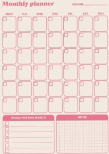 📁 📁 Printable Monthly Planner Templates | Digital Design | dream life manifestation