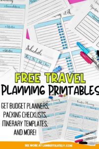 🤍 🎀 Printable Travel Planner Template with Packing List | romanticize your routine