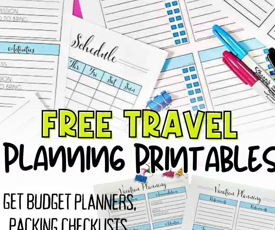 🤍 🎀 Printable Travel Planner Template with Packing List | romanticize your routine