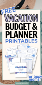 Printable Vacation Budget Templates & Travel Planner Pages — 💍 🌸 dream life manifestation