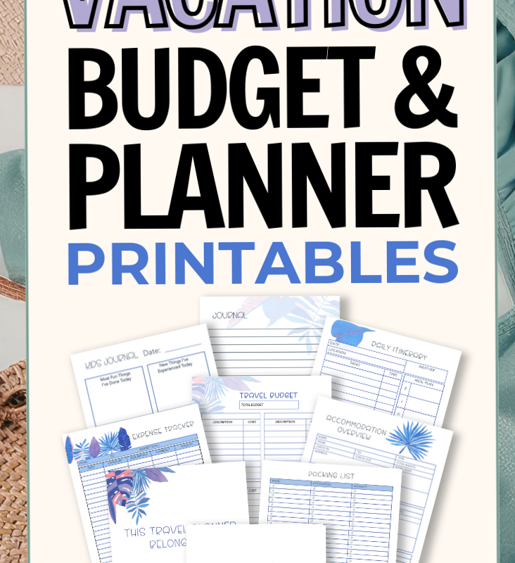 Printable Vacation Budget Templates & Travel Planner Pages — 💍 🌸 dream life manifestation