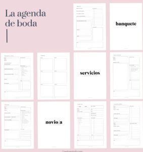 📊 📝 Printable Wedding Agenda en Español — Planificación Creativa | dream life manifestation