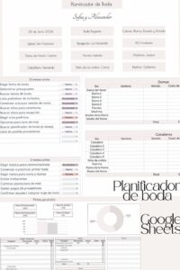 🪄 📍 pro digital dashboard: Planeador de Boda en Google Sheets — Diseño Digital