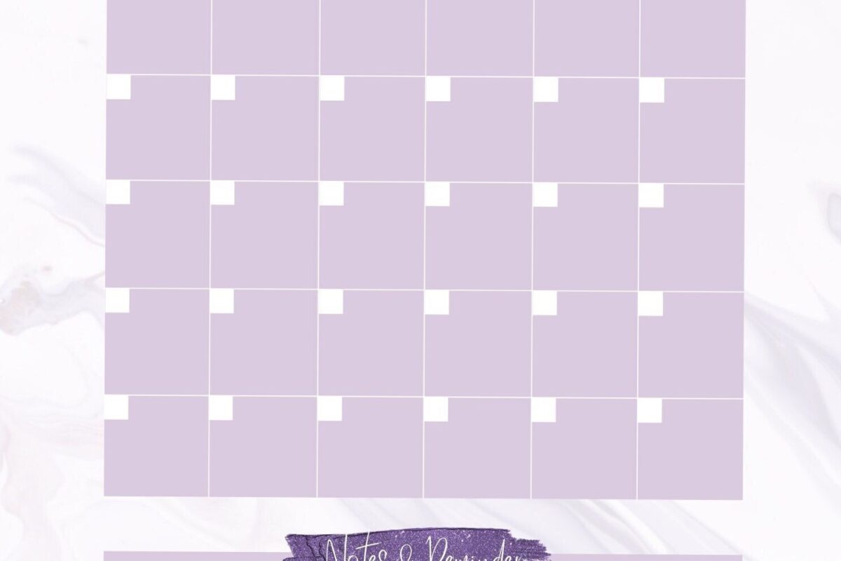 Purple Floral Minimal Monthly Planner | Free Planner Design — 🖇️ 🖇️ secret to staying productive