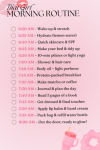 Realistic That Girl Morning Routine – Healthy, Productive & Glow Up — 🌈 📍 secret to staying productive
