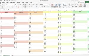 💍 👰 romanticize your routine: 2025 Calendar Template: Excel & Google Sheets Planner