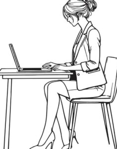 🌿 🎀 romanticize your routine: Business Woman Designing Creative Assets on Laptop