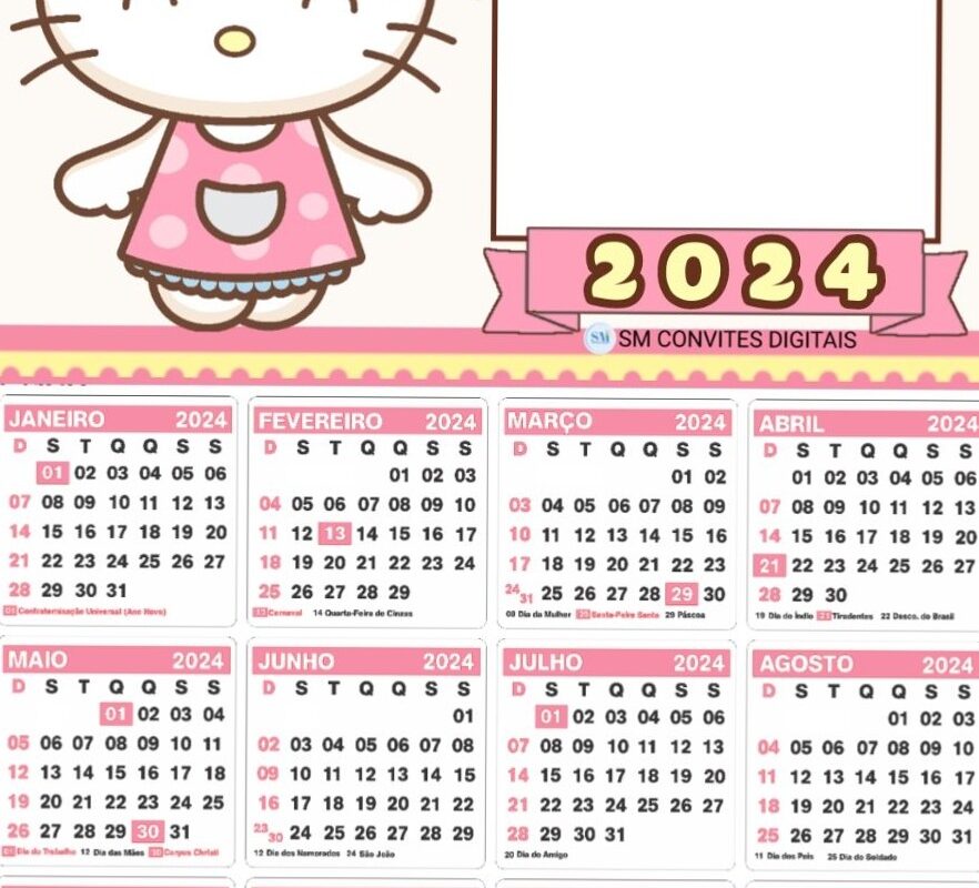 🎀 ✨ romanticize your routine: Calendário 2024: Design Digital e Criativo para Seus Planos