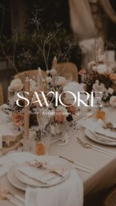 💎 🌈 romanticize your routine: Classic Aesthetic Event Planner Logo Branding Design