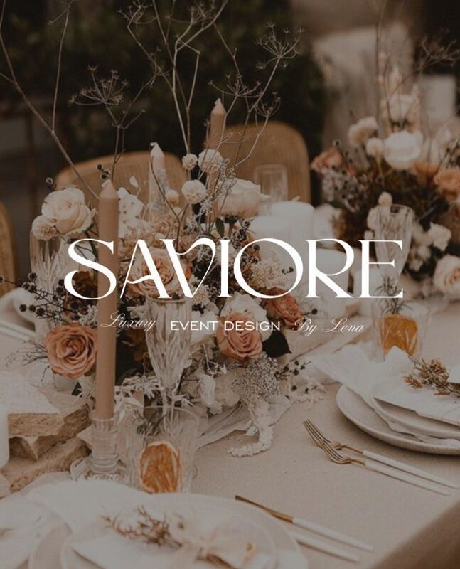 💎 🌈 romanticize your routine: Classic Aesthetic Event Planner Logo Branding Design