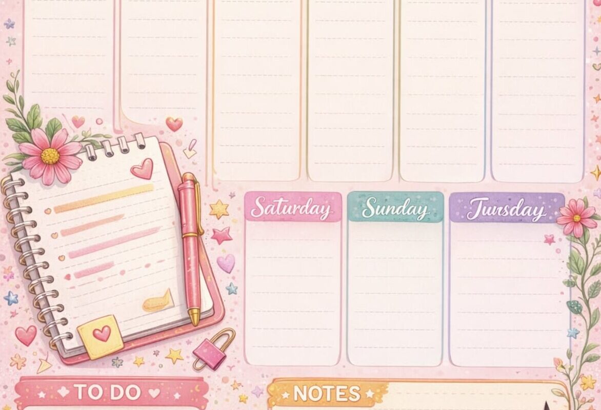 🌸 💌 romanticize your routine: Digital Planner Templates for Creative Minds