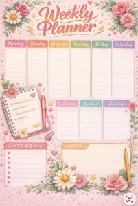 🌸 💌 romanticize your routine: Digital Planner Templates for Creative Minds