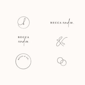 🕯️ ✨ romanticize your routine: Elegant Wedding Planner Logo: Modern Feminine Design