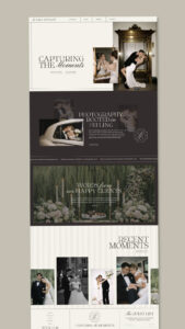 📝 🖇️ romanticize your routine: Elegant Wedding Photographer Site | Squarespace 7.1 Design