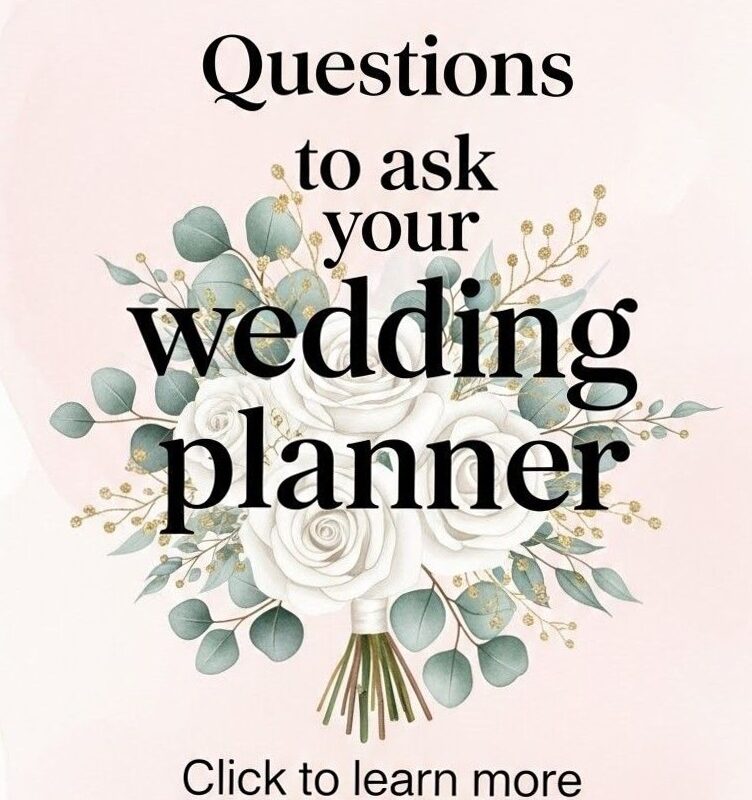 🎨 📍 romanticize your routine: Essential Questions for Your Wedding Planner