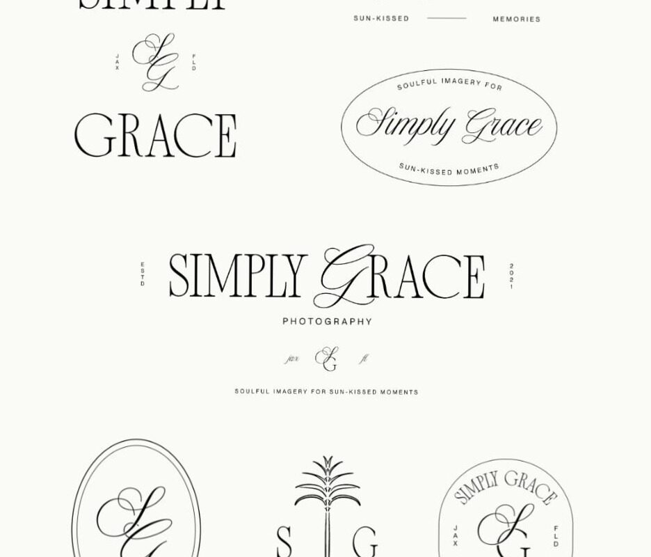 🍰 💌 romanticize your routine: Luxury Wedding Photographer Brand Identity & Logo Suite