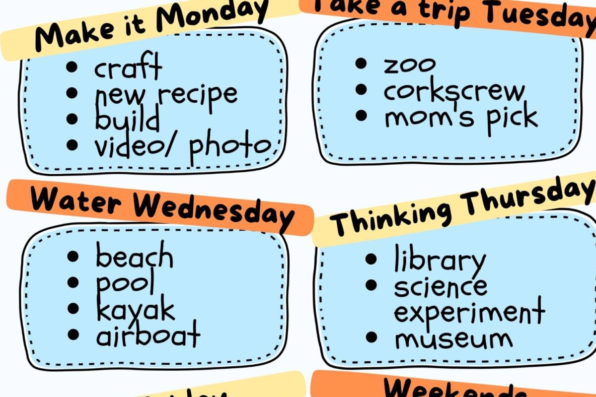 💍 🍰 romanticize your routine: Summer Schedule for Kids: Print, Customize & Save